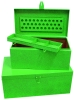 Stahlblech Montagekoffer, Farbe Grün, 690x360x310mm