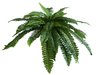 Seidenpflanze Farn 100cm Ø, grün, in dekorativem Kunststoff-Terracotta-Blumentopf 20cm Ø