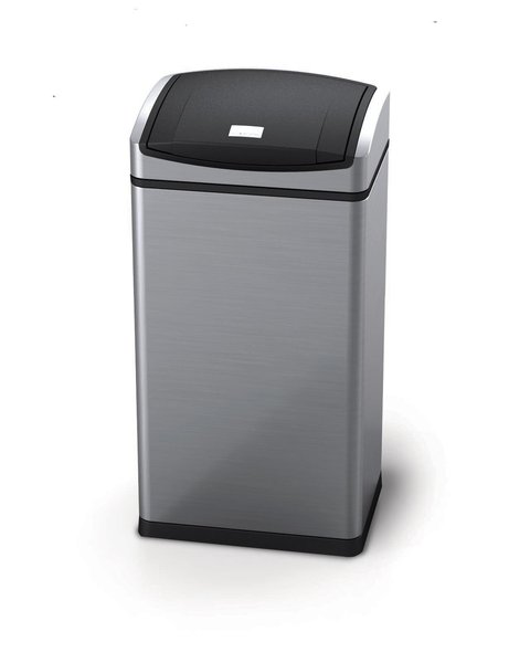 Abfallbehälter Touch Bin Rechteckig, mit Innneneinsatz, Simplehuman , 45 Liter, Farbe Edelstahl-Matt