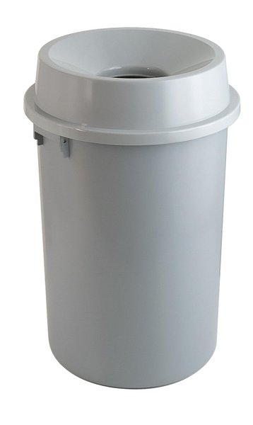Kunststoff Abfallbehälter mit Open Top, Stabil,  60 Liter, Farbe Grau
