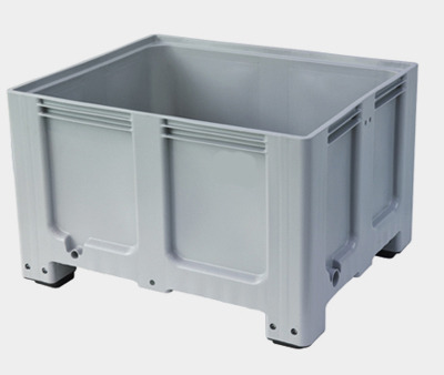 Großvolumenbehälter Transportbox Lagerbox CTR3-R mit Räder, 1200x1000x760mm, Farbe Grau