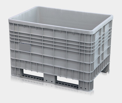 Großvolumenbehälter Transportbox Lagerbox CTH1-R mit 4 Räder, 1200x800x800mm, Farbe Grau