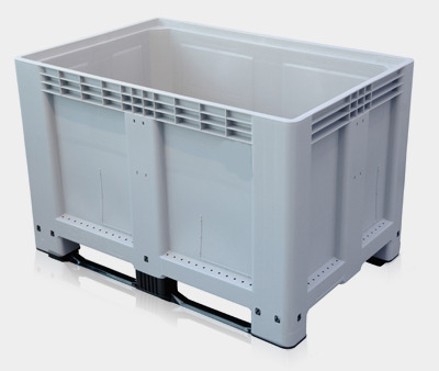 Großvolumenbehälter Transportbox Lagerbox CTH2-R mit 4 Räder, 1200x800x800mm, Farbe Grau