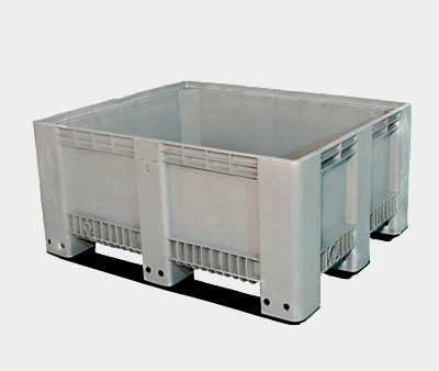 Großvolumenbehälter Transportbox CTS-R, 4 Räder, 1200x1000x580mm, Farbe Grau