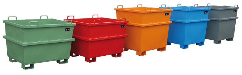 Universal-Container Schüttgut-Container Typ UC 500 , 0,50m³, 1040x1200x680mm,Tragl. 1000kg, Grau