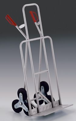Transportkarre Treppenkarre m. Sternrad, Aluminium, breite Schaufel, 1300x570mm, Tragf. 150kg