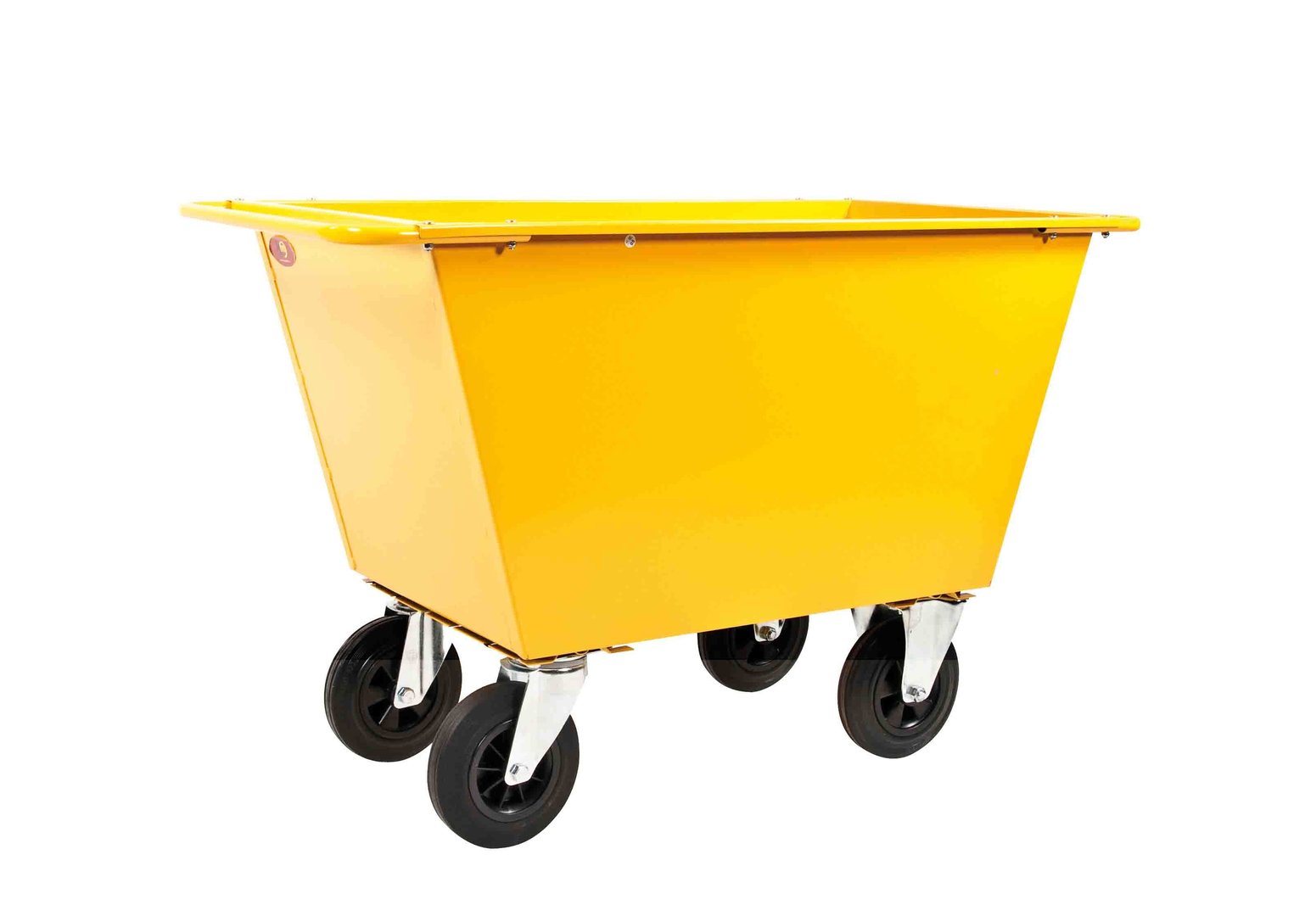 Abfallwagen Abfallsammler KM143125, 1150x730x850, Tragfähigkeit 400kg, lackiert Gelb