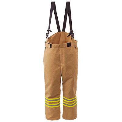 Feuerwehranzug-Überhose FB51, Serie 5000, übertrifft EN469 Anforderung, Goldfarbe, 450gm, Größe M