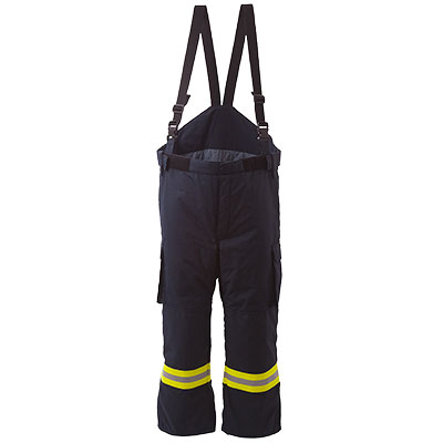 Feuerwehranzug-Überhose FB41, Serie 4000, 4-Schichten, EN469, Marinefarbe, Nomex-Material, Größe L