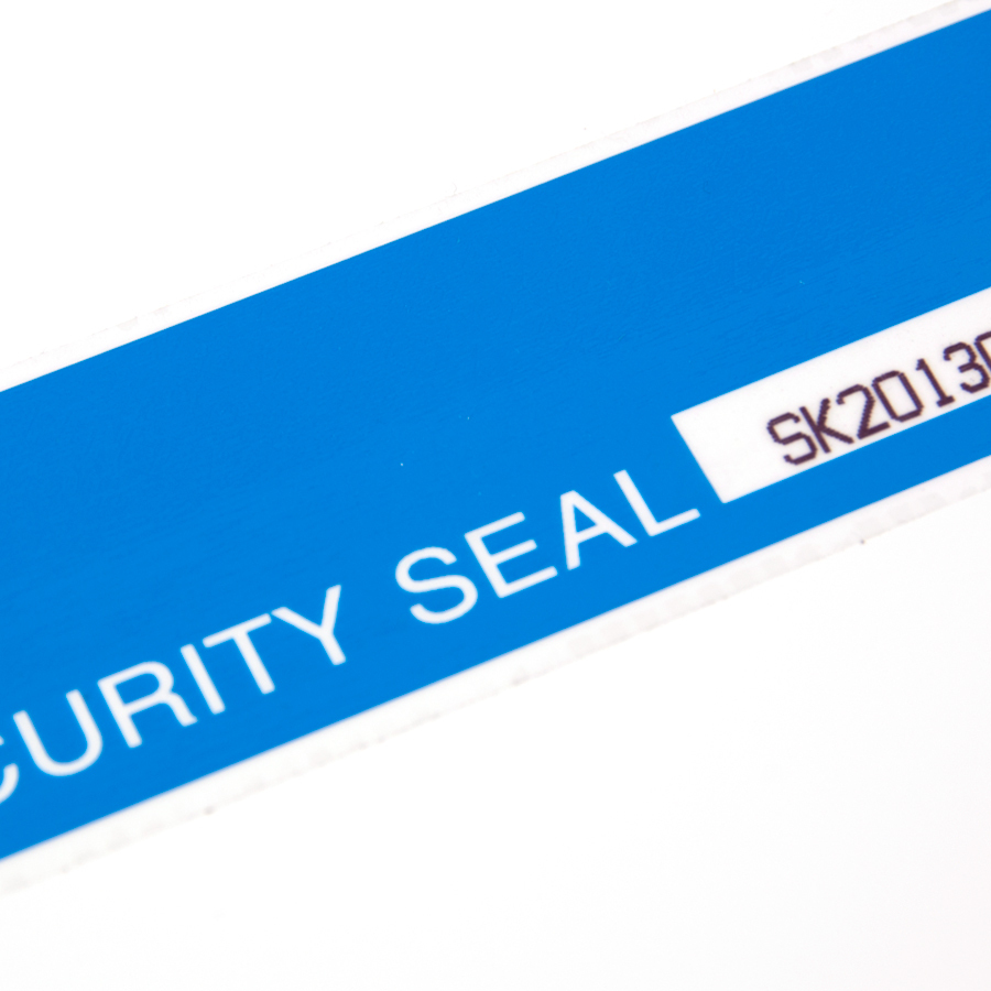 Sicherheitsetiketten 333 Etiketten, Nummernsystem,Top-Print,Void-Effekt,Vollständiger Transfer, Blau