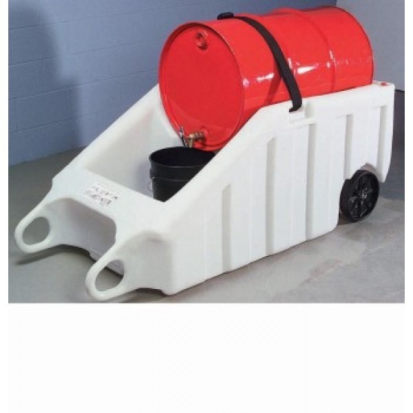 Mobile Rollwagen Fass-Transportwagen aus PE, für 200L Fässer, Robust, korrosionsbeständig