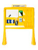 Arbeitsschutzboard Arbeitsschutzstation RAMS BOARD, Arbeitsschutzvariante, 1880mm x 2220mm BxH, Gelb