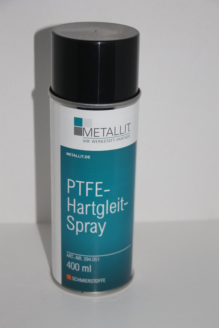 PTFE-Hartgleit-Spray Metallit, fettfreies Trockengleitmittel, transparent, 400ml Dose