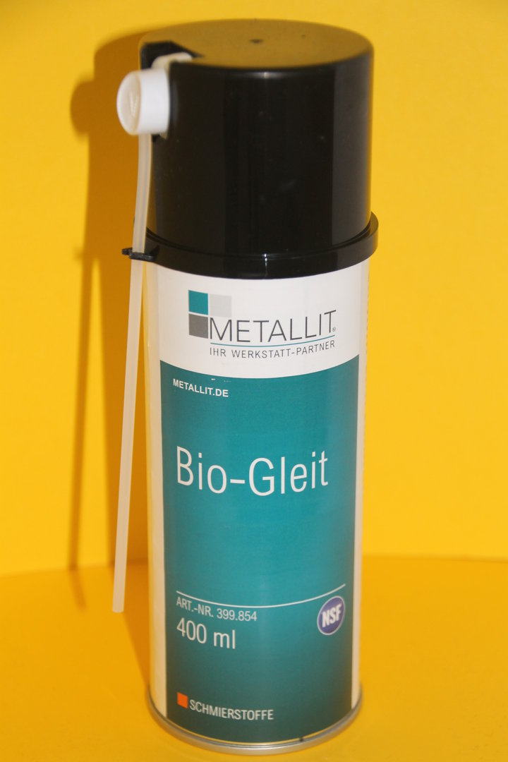 Bio-Gleit Metallit, kriechfähiges farbloses Spezialöl, Lebensmittelbereich geeignet, 400ml Dose