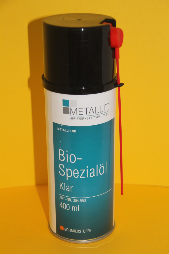 Bio-Spezialöl Metallit, Universelles klares Spezialöl, Lebensmittelbereich geeignet, 400ml Dose