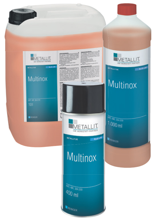 Multinox Metallit, Spezialreiniger mit Tiefenwirkung, 40-fach verdünnbar, 30l Behälter