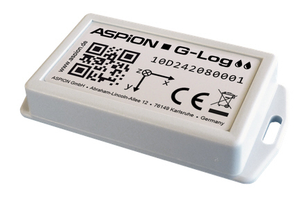 ASPION G-Log Waterproof, Digitaler Schocksensor, Schock-/Temp-Sensoren IP65, wasserfest,Set 25 Stück
