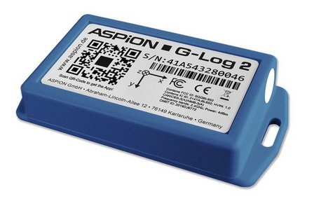 ASPION G-Log 2 Klima Digitaler Schocksensor, Schock-/Temp/-Feucht.-Sensoren IP50, Set 25 Stück