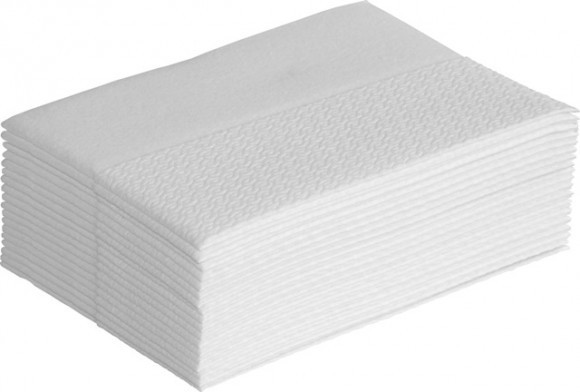 Hygienetuch WIPEX Towel, Airlaid, Zellstoff, 24 x 38 cm, 50g/m², weiß, 500 Tücher/Karton